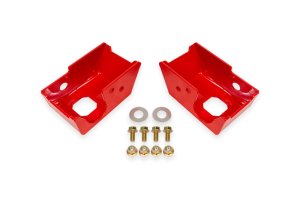 Ford Bronco Skid Plates - Rear - BMR Suspension - Rear Shock Mount - Red - `21-`27